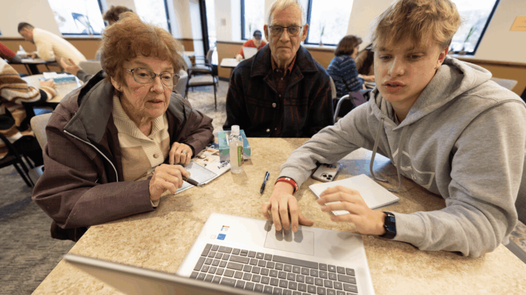 Students boost knowledge of digital landscape for area seniors