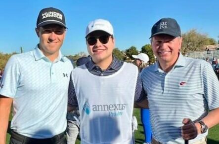 3 SAE brothers playing golf
